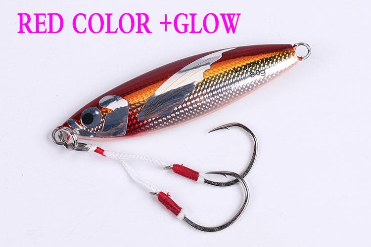 New Arrival Japan Quality Slow Jigging Lures Lead Fish With Double Hooks  40/60/80/100G Slow Jigs Saltwater Fishing Lure - AliExpress