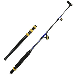 130lb 1.5m (5ft) Heavy Power Two-sectional Short Carbon Trolling
