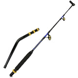 100lb/ 130lb 1.5m (5ft) Heavy Power Two-sectional Short Carbon Trolling Rod with Pac Bay Roller Guides and a Swivel Tip