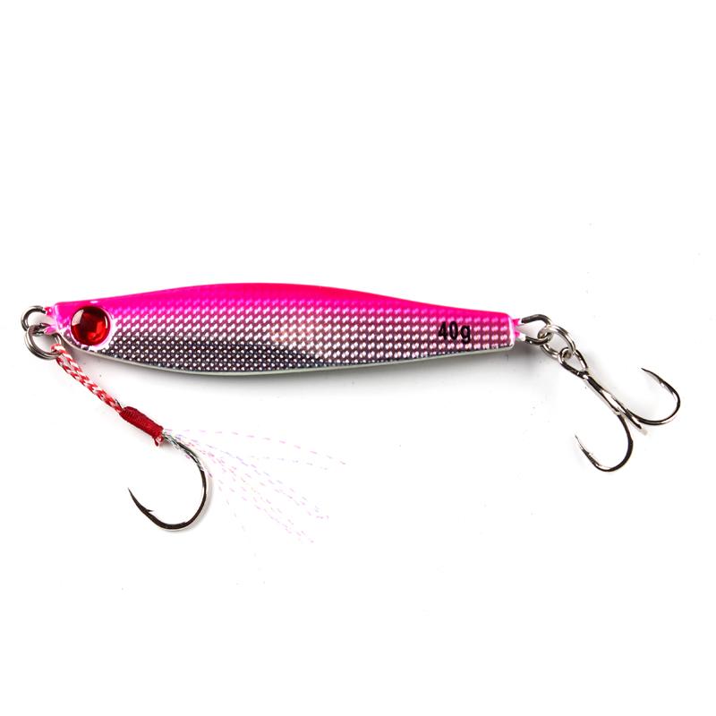 Otomin Jigging Spoon Metal Lures Saltwater Slow Pitch Jigs Lures Fishing  Jigs Reflective Aartificial Baits with 300LB Assist BKK Hooks 150g 200g  250g 300g (Pink with no Hook, 200g) : .com: المستلزمات
